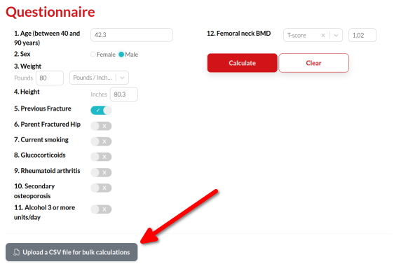 CSV button link